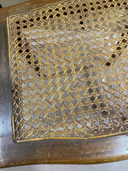 Bancos antigos vintage de assento em vime "Viennese braid"