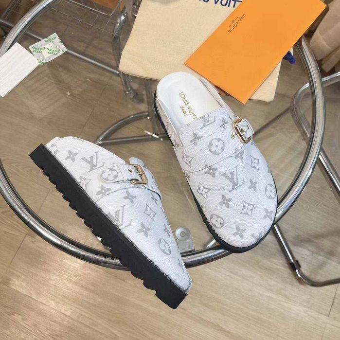 Louis Vuitton Buty, sandaly klapki, skora 180214