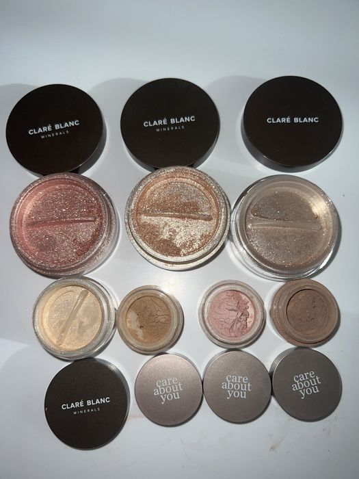 Clare Blanc Magic Dust rozswietlacz mineralny cien do powiek zestaw