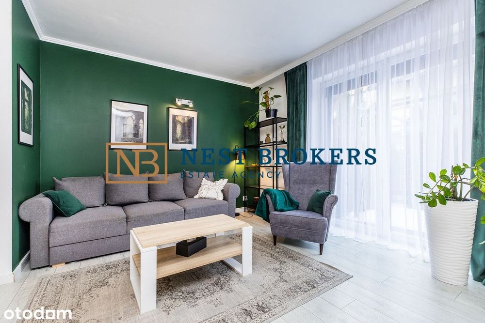 Dom w zabudowie szeregowej z dużym ogródkiem