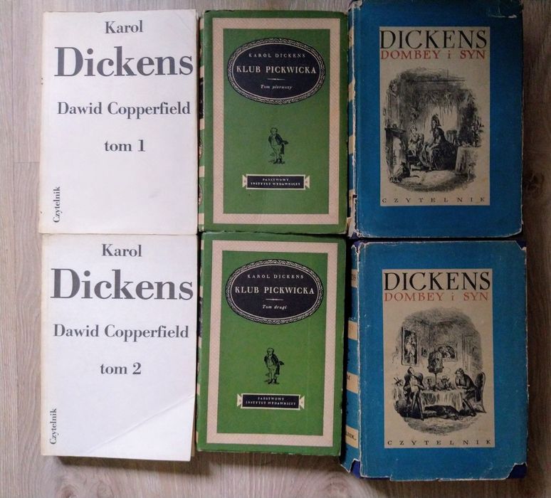Karol Dickens stare wydania/cena za 3 powieści