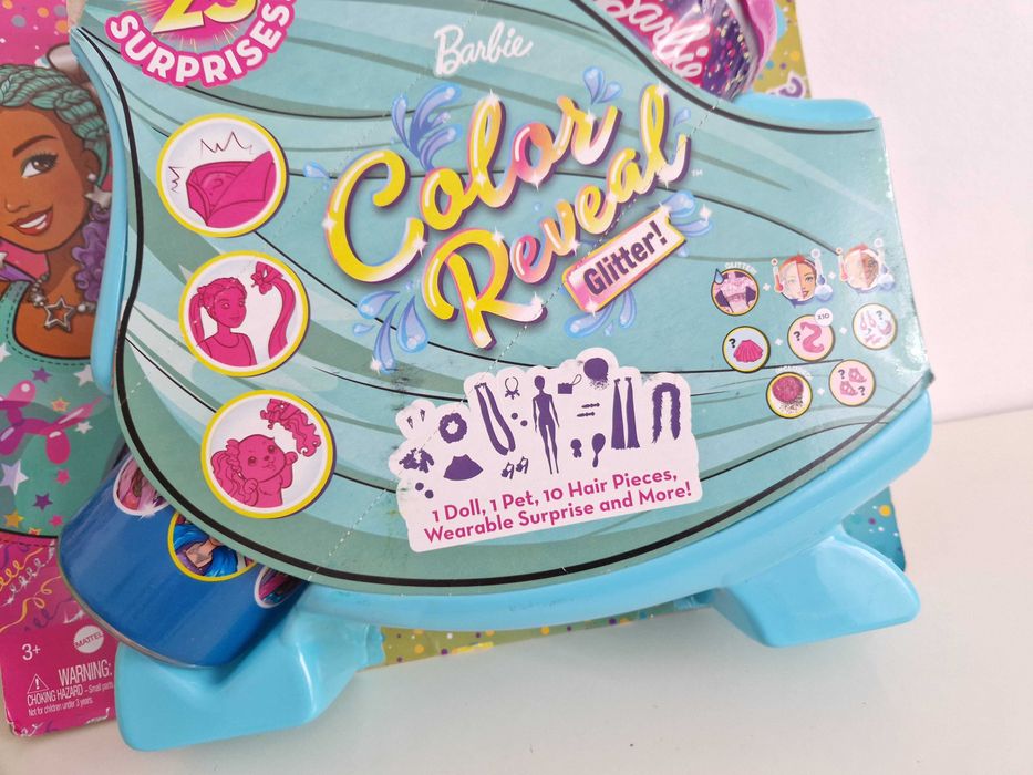 Barbie Color Reveal Lalka + zwierzątko i akcesoria