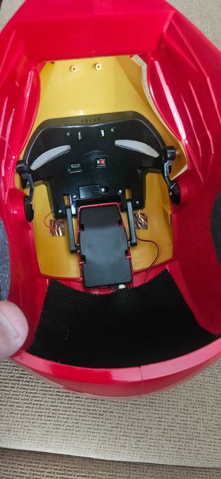 Capacete Eletrónico Homem de Ferro (Iron Man) MK5 - Abertura Automática Tátil (Com Caixa)