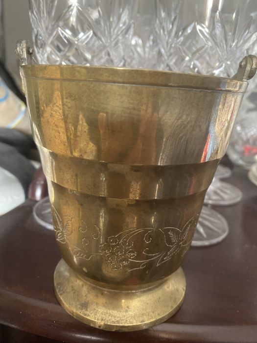 Ведёрко винтаж латунь