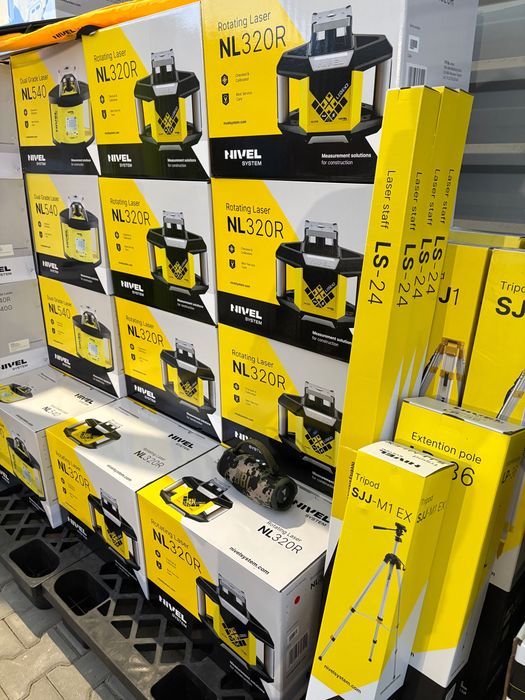 Nivel System Niwelator laserowy NL 620 R lata statyw RD 600 Nowy fv