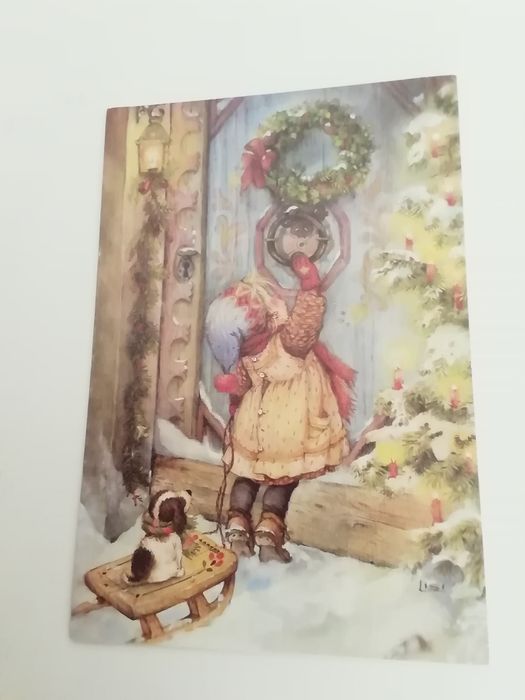 Postal de natal de Lisi Martin de 1992