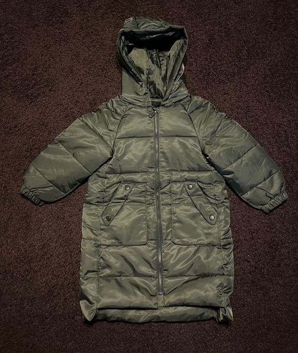 Reserved płaszcz parka kurtka dłuższa khaki 116 nowa