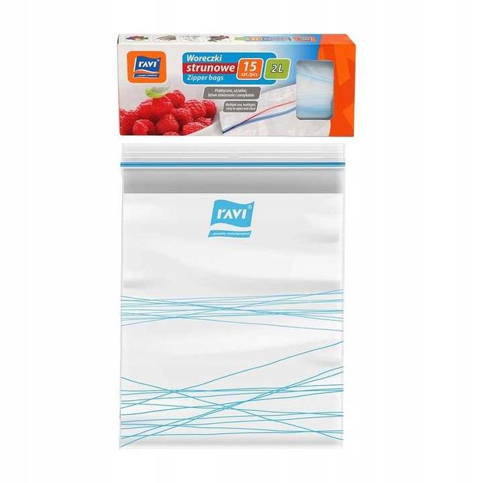 Woreczki strunowe Ravi 2L 15 szt. torebki zamykane 002159