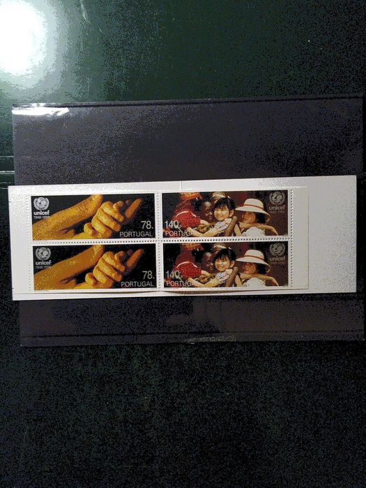 1996 Caderneta Aniversário da UNICEF MNH **