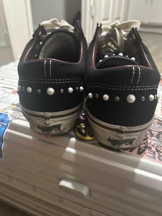 Vans x Satoshi Nakamoto pearlized black shoes