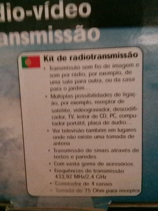 Pela melhor oferta Kit Welltech Wireless Audio /Video+IR 2.4 Ghz