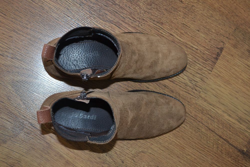 Skórzane botki Sergio Bardi