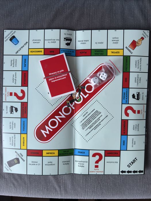 Gra na prezent monopolowy w stylu monopoly +18 gra alkoholowa