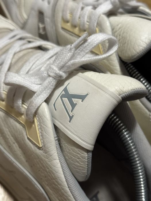 Louis vuitton trainer meskie buty biale beżowe oryginalne