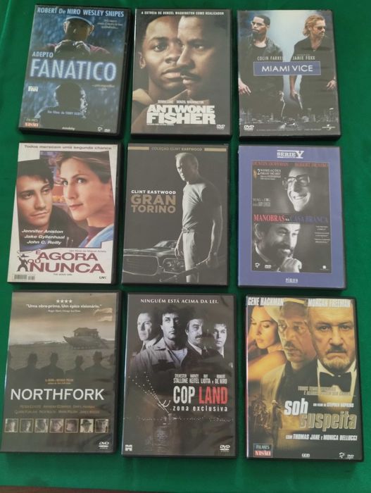 Grande variedade de DVDs