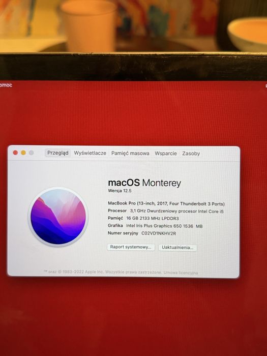 MacBook Pro a1706 space grey