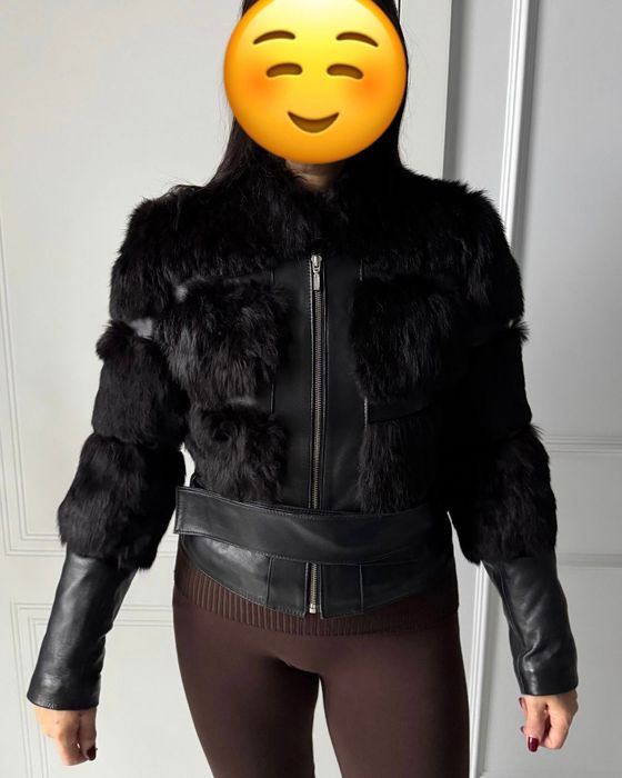 Kurtka skóra naturalna z futerkiem