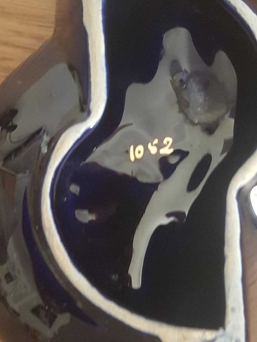 Cinzeiro Loiça Antigo Pintado á Mão
