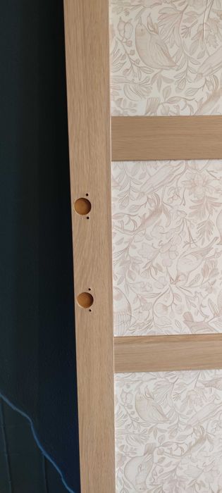 Drzwi IKEA PAX BERGSBO 50×229 cm, stan bdb, dąb bejcowany na biało