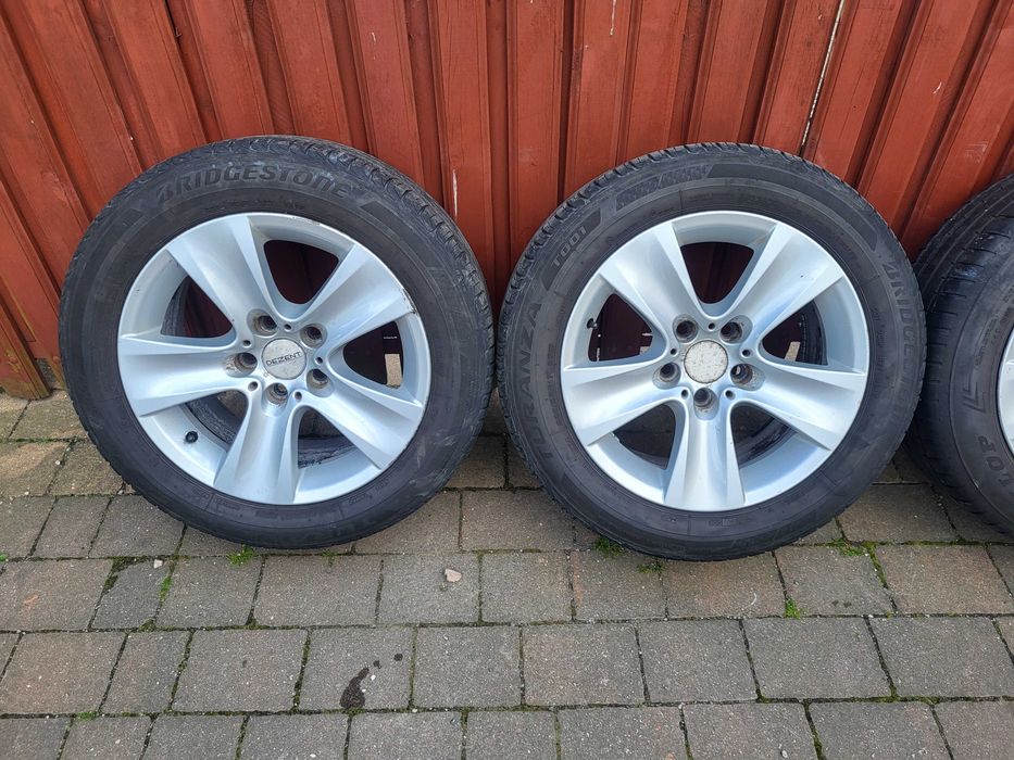 BMW X3 X5 F10 E60 E90 E46 Alu felgi lato 225/55 17 koła Bridgestone