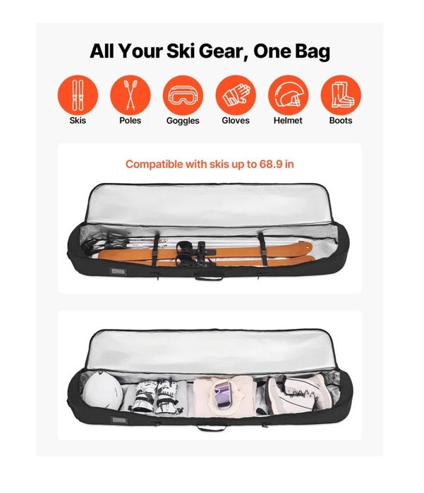 Bolsa para prancha de snowboard VEVOR