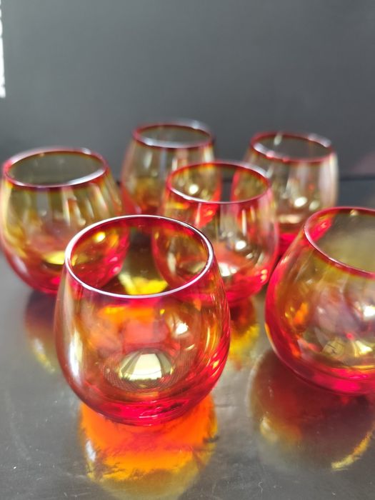 Рюмочки Bohemian кольорове скло