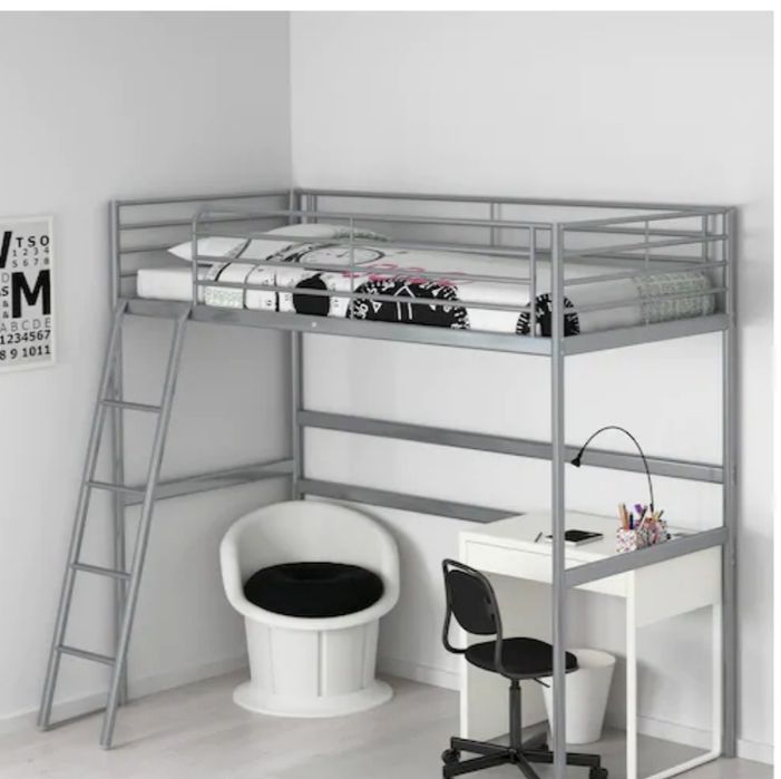 Cama beliche, metálica, cor cinza64584219571203121