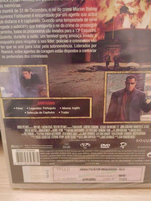 Filme DVD "Assalto à Esquadra 13" de 2005 - novo e selado