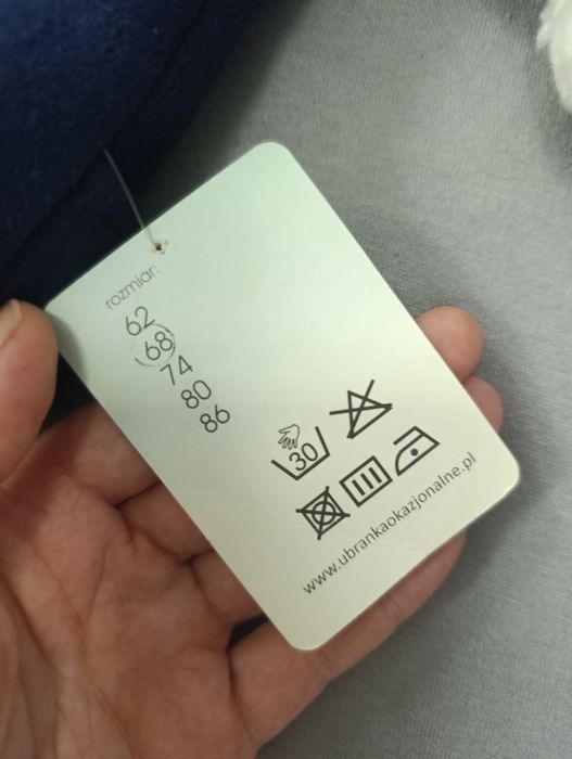 Elegancki Komplet chłopięcy rozmiar 68