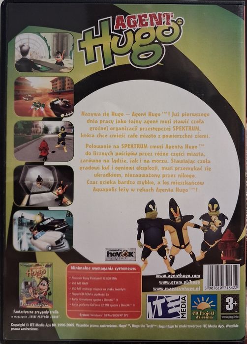 Gra PC Agent Hugo. Wersja PL ( 3+ )