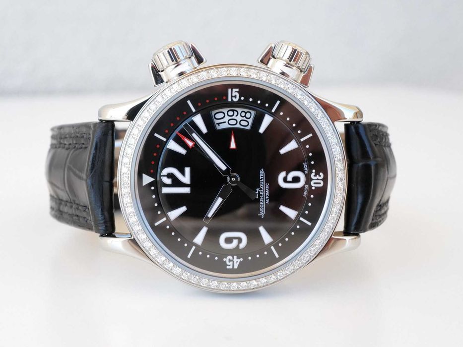 Jaeger-LeCoultre Master Compressor Lady Diamonds Black Dial 37mm