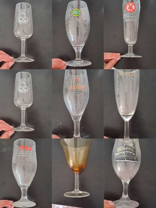 Copos de Coleção alguns bastante raros.