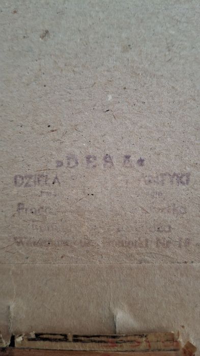 Stara grafika Sztab Generalny Petersburg – z pieczątką DESA Warszawa