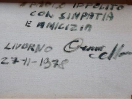 Pintura com título: Tempestade, Liivorno, Itália