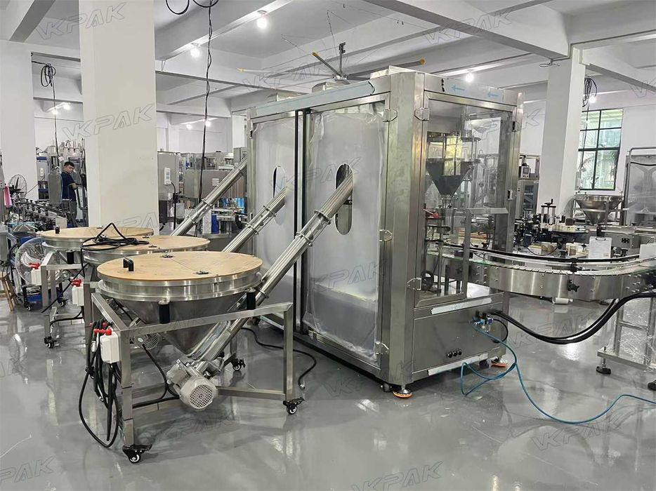 Máquina de enchimento de pó, máquina de dosagem de frascos de pó