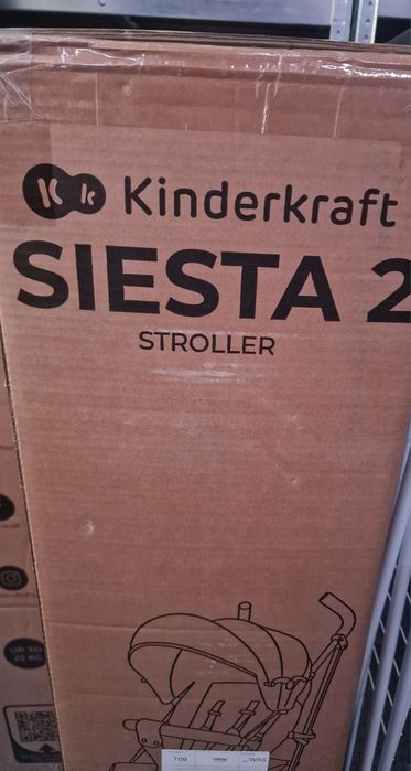 Wózek spacerówka Kinderkraft Siesta 2 szary nowy