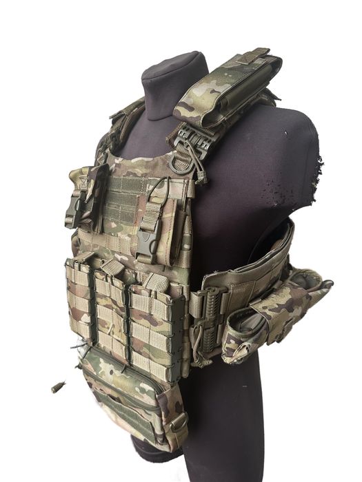 Плитоноска бронежилет з підсумками ММ14/Мультикам / нова / жилет ЗСУ