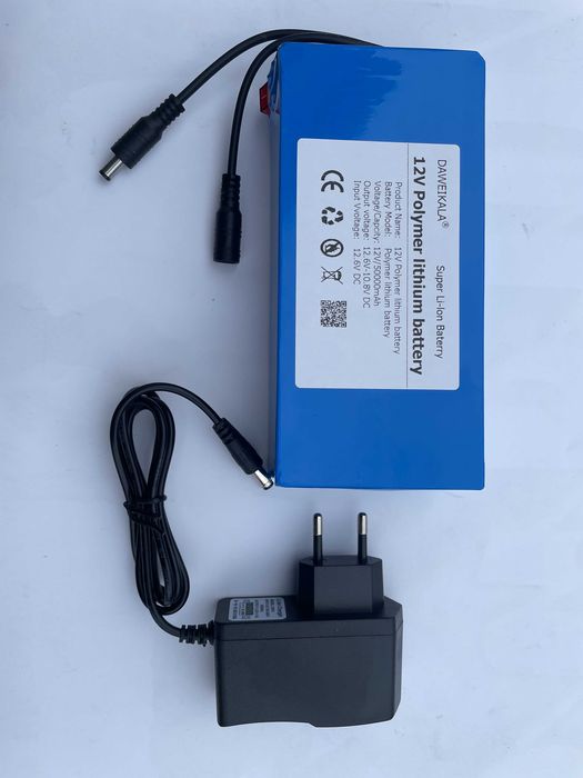 Akumulator 12V  50 000 mAh do stroju misia z ładowarką