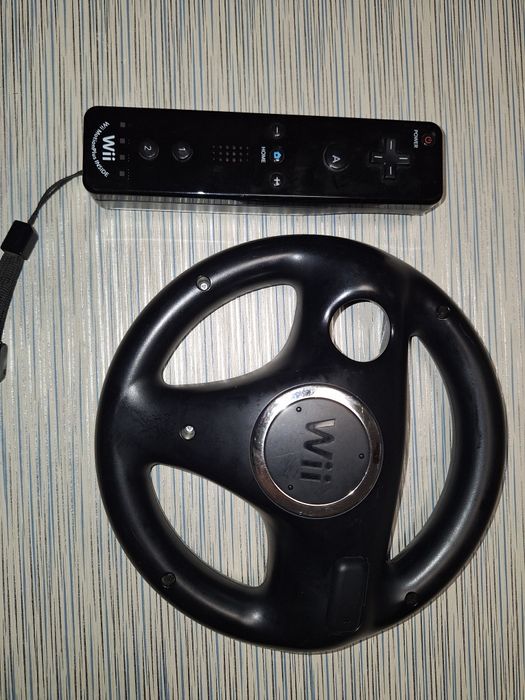 Nintendo Wii Preta + 7 Jogos (Mario Galaxy, Smash Bros,etc.) + Volante