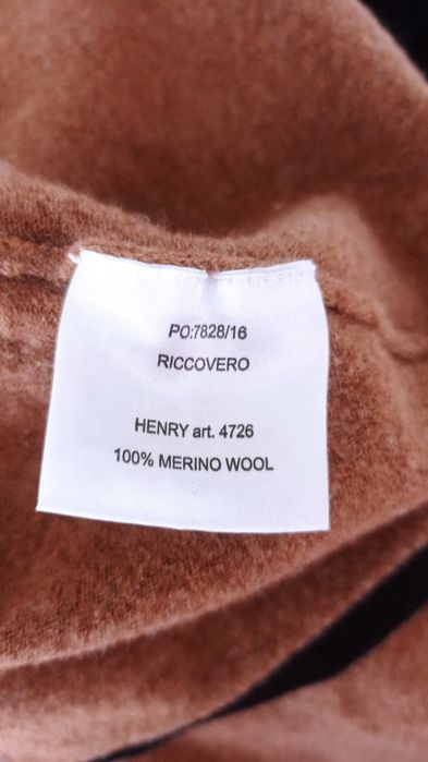 Brązowy wełniany sweter Riccovero r.S/M