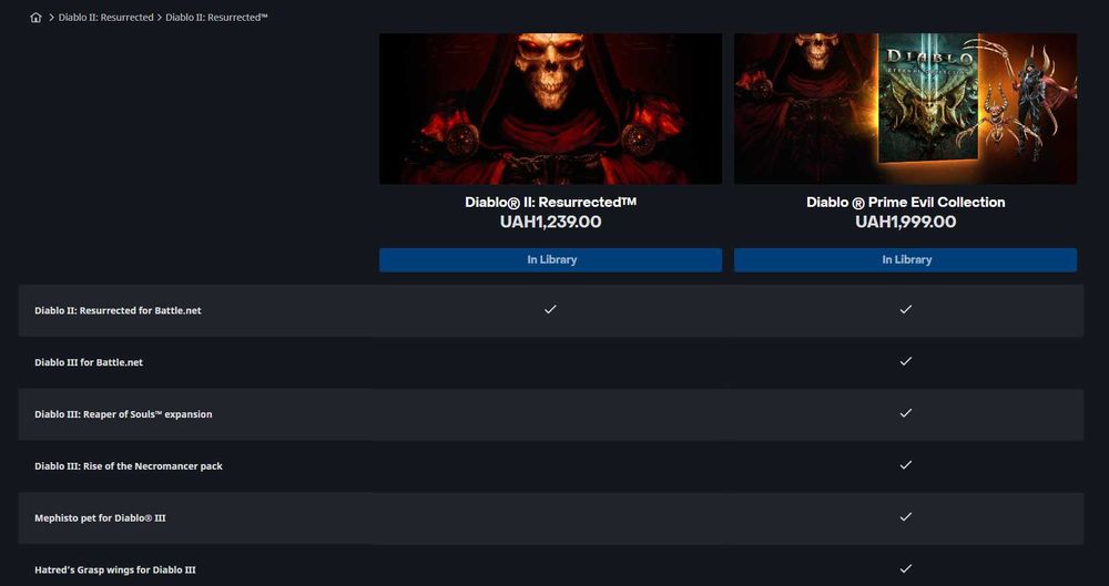 Diablo ® Prime Evil Collection