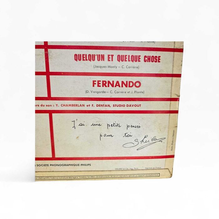 Disco Vinil LP Sheila – Oncle Jo – 33 RPM – Autografado