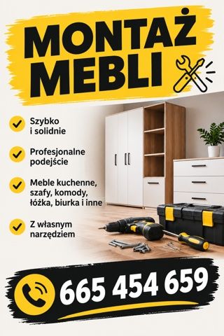 Mątaż składanie mebli