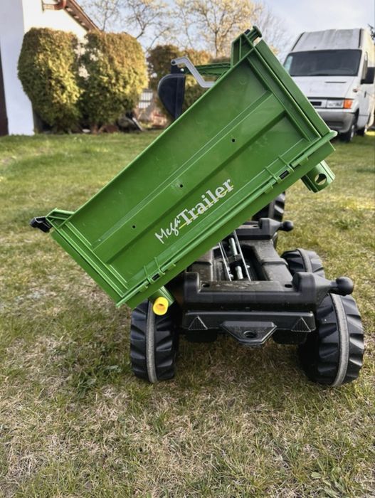 Traktor z przyczepka john deere rolly toys