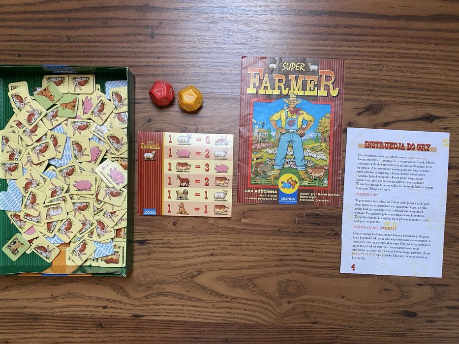 Super Farmer 2002r. - Gra planszowa unikat retro