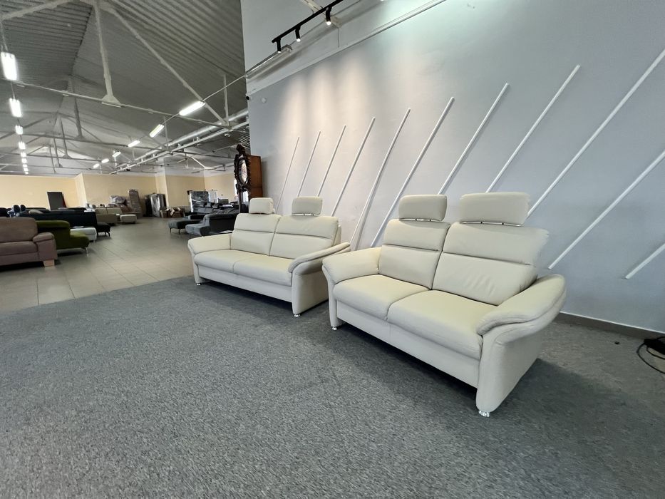 Нові два дивани шкіряні трійка двійка нерозкладні