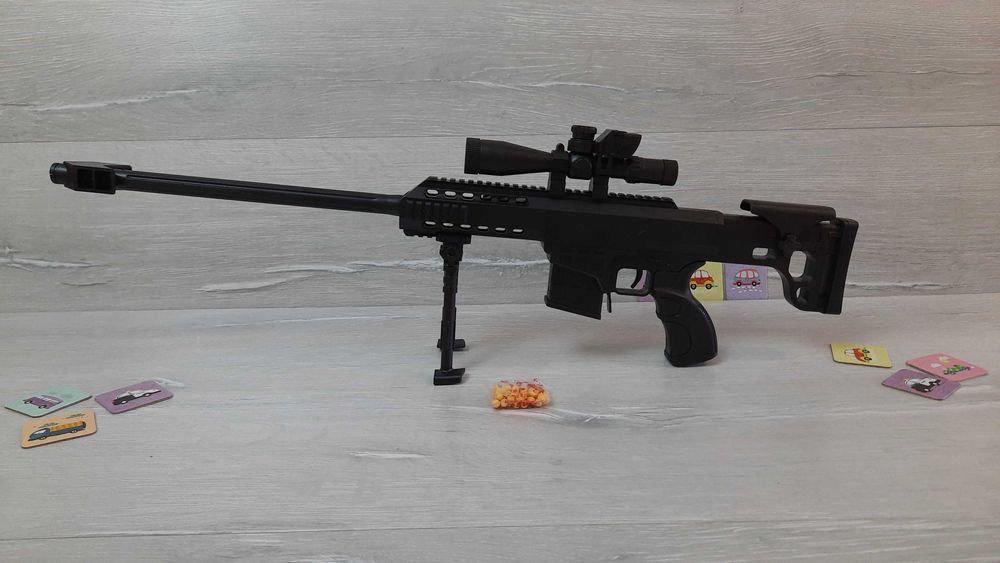 Снайперская детская винтовка 64см, на пульках 6мм, 991