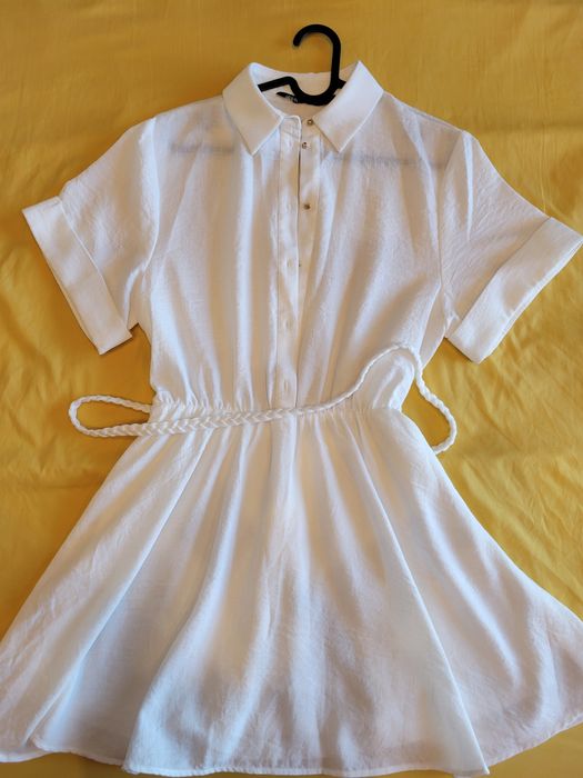 Sukienka koszulowa ZARA z paskiem