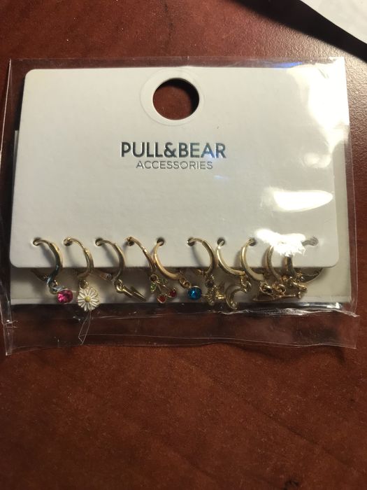 złote kolczyki kółka pull&bear