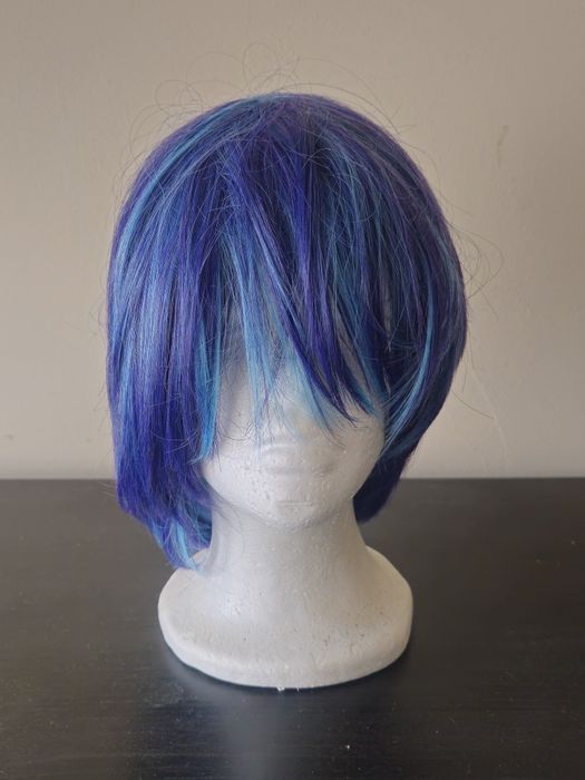 Peruca cosplay azul